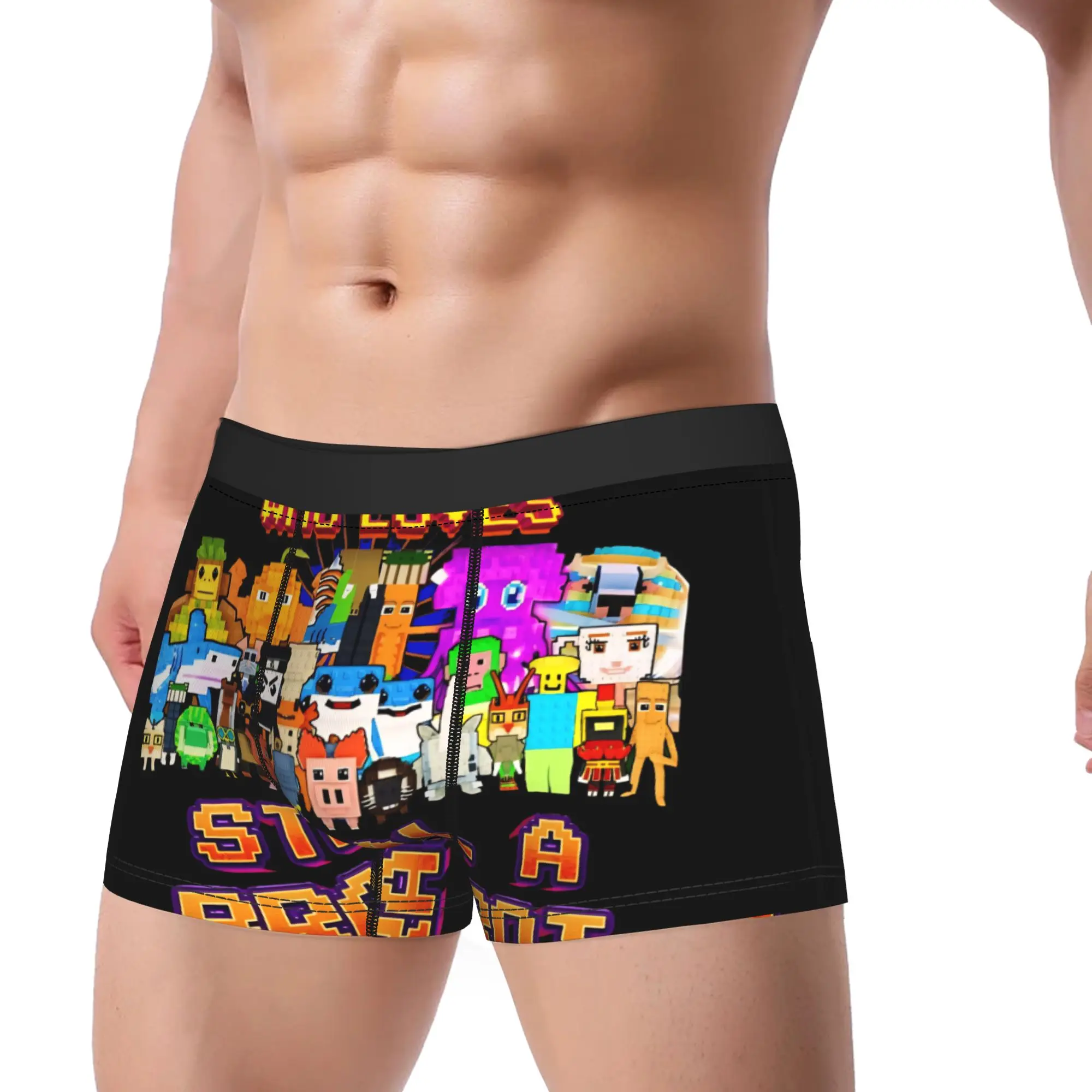 

Men Boxer Briefs Shorts Panties Just A Boy Who Loves Brainrot Steal a Brainrot Breathable Underwear Homme M-XXL Underpants