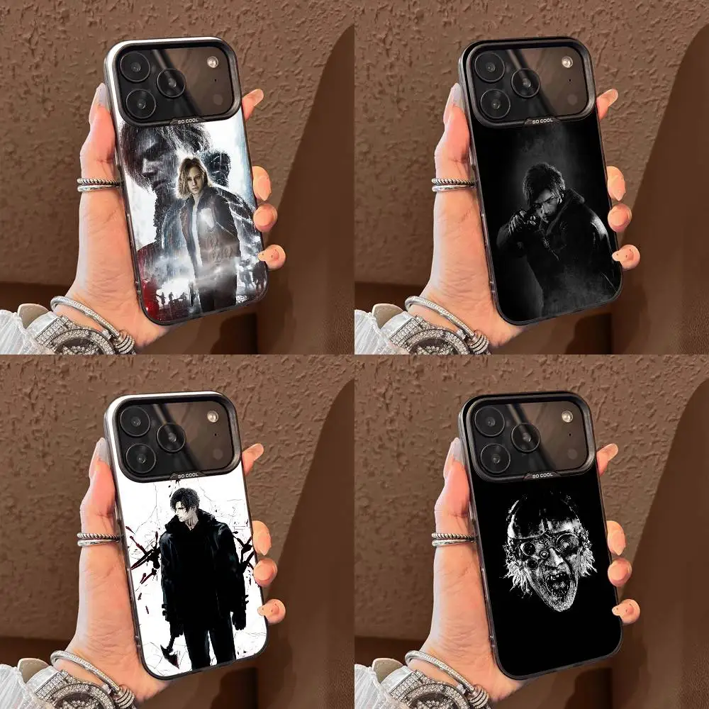 

For R-Resident Evil requiem Grace Leon Victor Phone Case iPhone 15,17,11,14,13,16,12,E,Max,Plus,Air,Pro,Mini Black Matte Cover