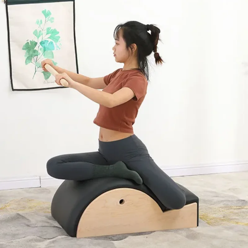 

Equipment Smart Library Hot Selling Studio Home Gym Fitness Wooden Posture Correct Back Barrel Arc Pilates Maple Spine Corrector