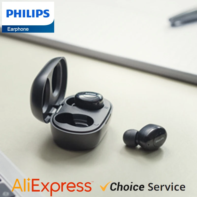 Philips TAUT102S Earphone Wireless Bluetooth 5.1 Headphone Echo Noise Reduction HD Mic Call Earbuds HiFi Stereo Sports Headset