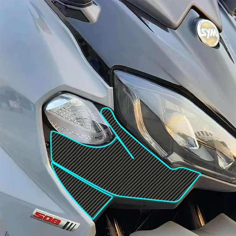 For SYM TL500 508 sticker carbon fiber protection film fuel tank sticker body decoration sticker modification accessories