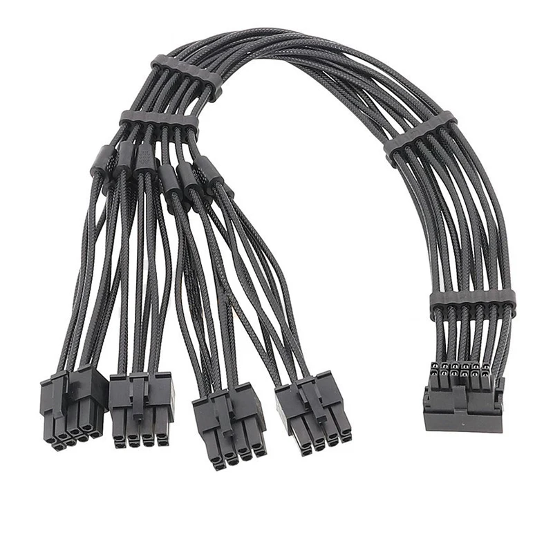 2x8PIN 3X8PIN 4X8PIN to 16Pin Graphics Card Cable 16AWG CPU 8-Pin Male PCI-E 5.0 12VHPWR New Embossed Cable Modular Cable