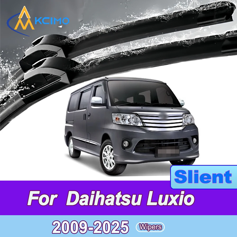 

2 Pack Silent Beam Wiper Blades For Daihatsu Luxio S400 2009-2025 Noiseless All-Weather Design Windshield Rain Brush Accessories