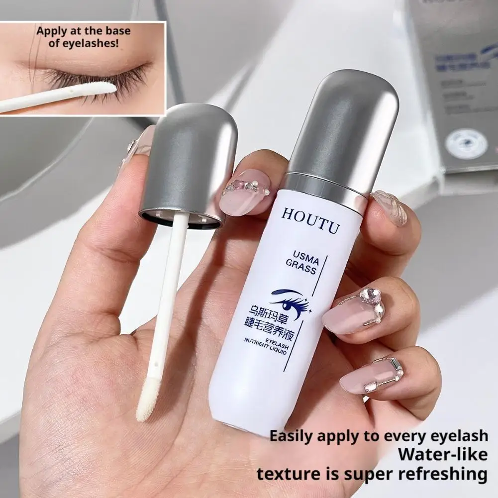 Ushma Grass Eyelash Serum Natural Herbal Growth Liquid Anti-Shedding Lash Enhancer for Sensitive Eyes Daily Care