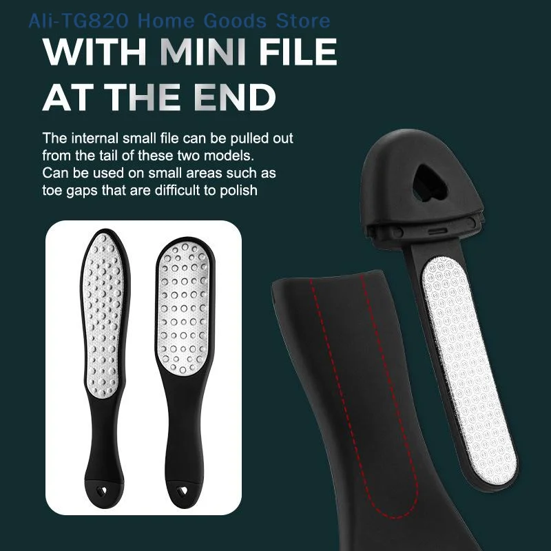 [TG820]1Pcs Foot File Pedicure Tool Coarse Fine Grinding Surfaces Remove Dead Skin Calluses For Home Foot Care
