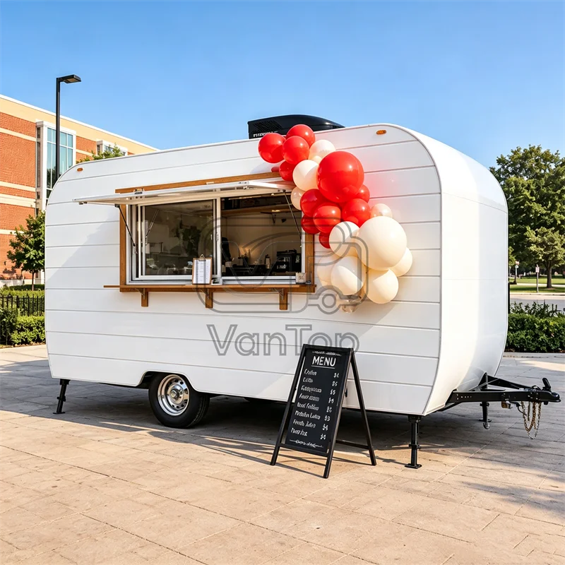 Food Vending Trailer Mobile Catering Truck Commercial Kitchen Trailer Outdoor Food Business for Sale