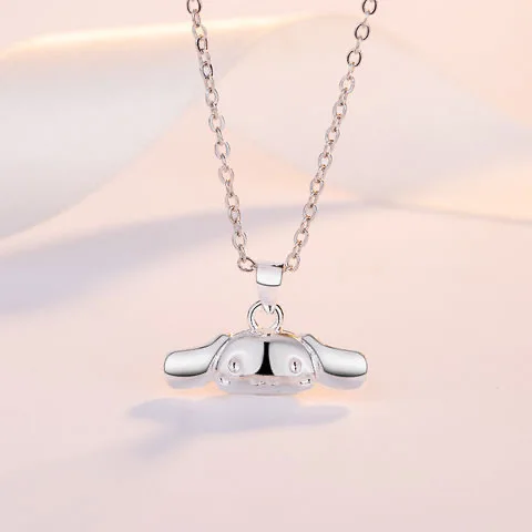 Miniso clavicle chain silver plated best friend student couple birthday gift Sanrio Yugui Dog Melody Kulomi necklace