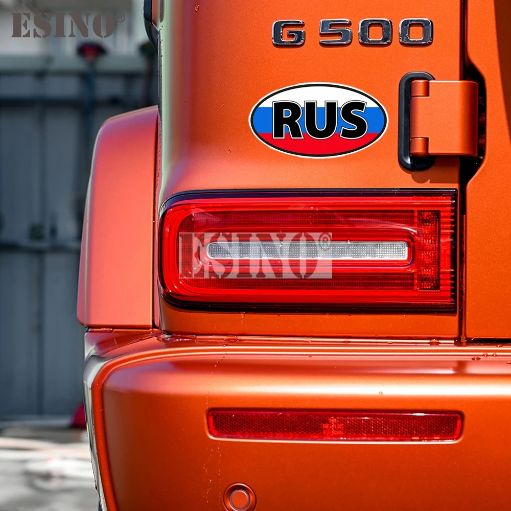 

Car Styling Decorative PVC Adhesive Waterproof Russian National Flag Cartoon Car Body Sticker Pattern Vinyl