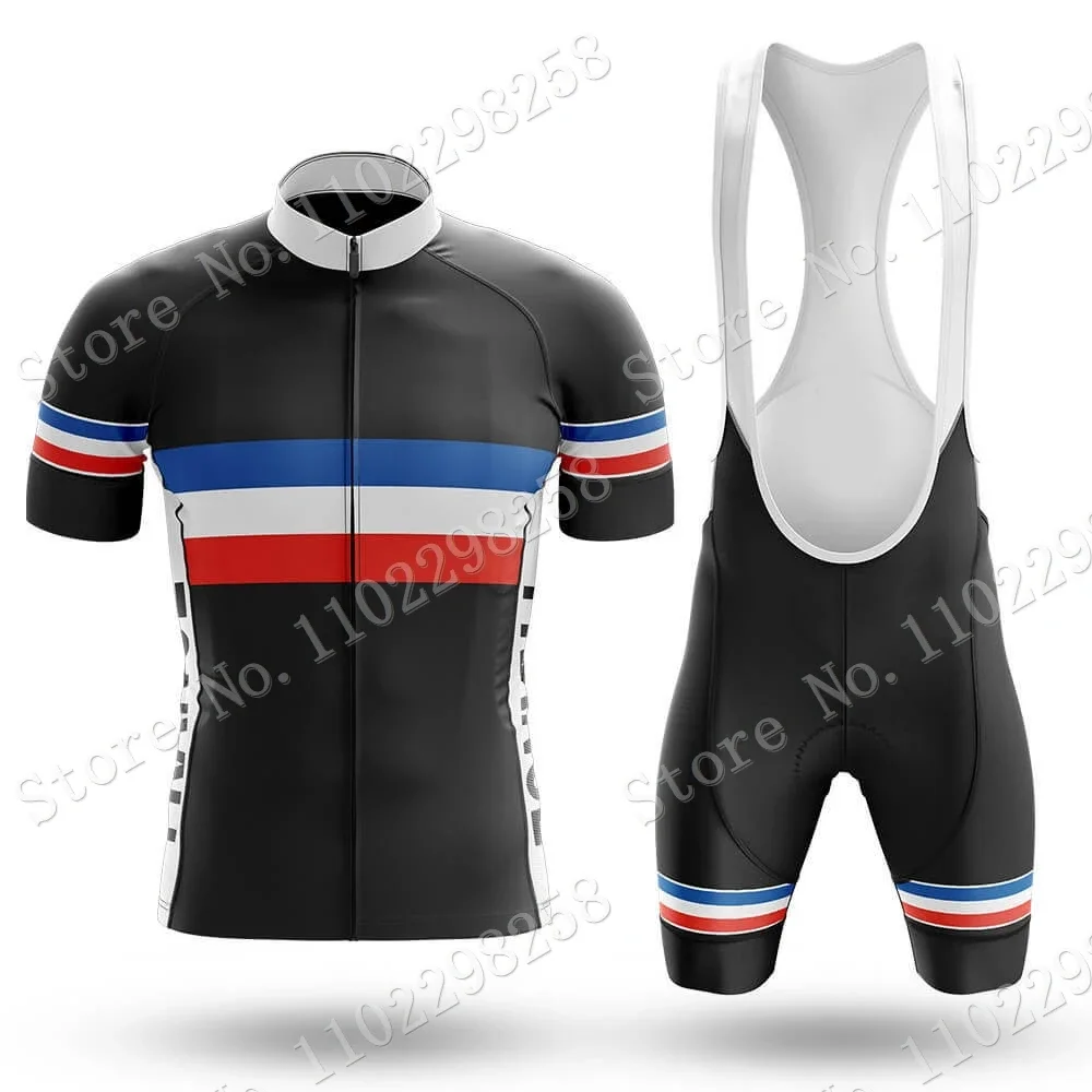 France National Team Cycling Jersey 2024 Set Summer French-Paris Clothing Road Bike Shirts Suit Bicycle Bib Shorts MTB Maillot