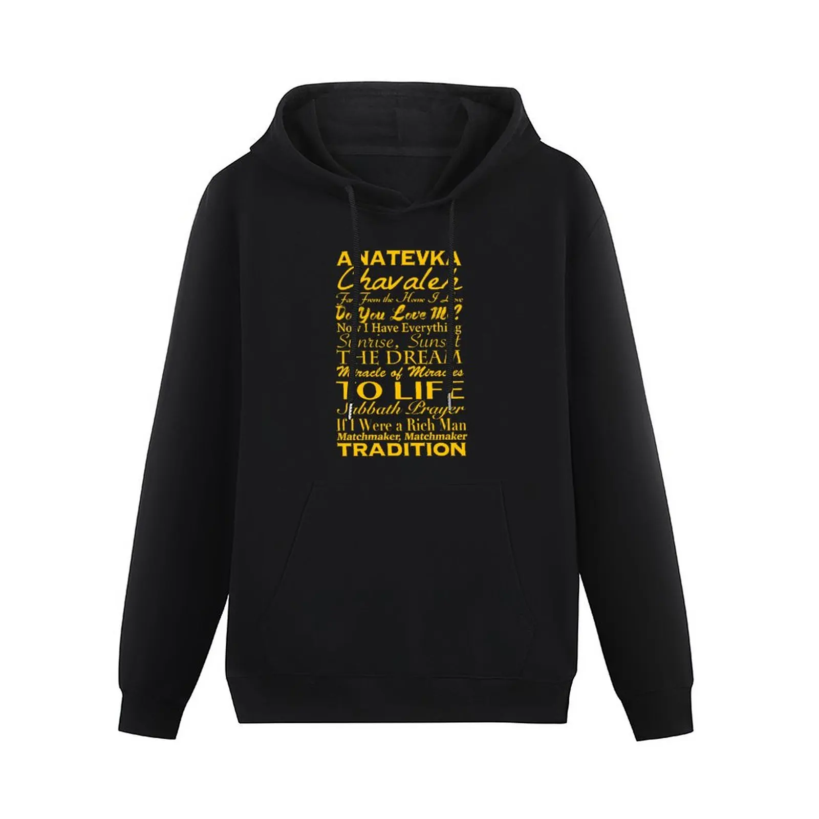 Fiddler on the Roof - Song List Pullover Hoodie mens clothing hoodies for men