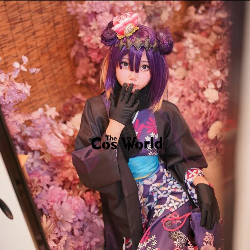 English Virtual YouTuber VTuber Hololive Ninomae Ina'nis New Year Kimono Outfits Anime Cosplay Costumes image 2