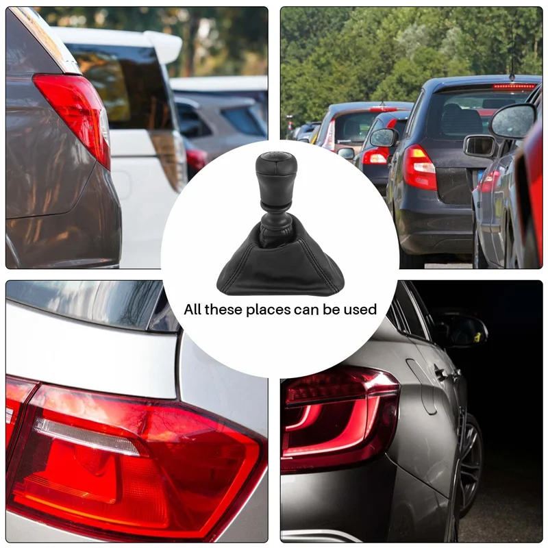 

Manual 6 Speed Gear Stick Shift Lever Head Handball With PU Leather Boot For Mercedes Benz W639 VITO 2003-2010