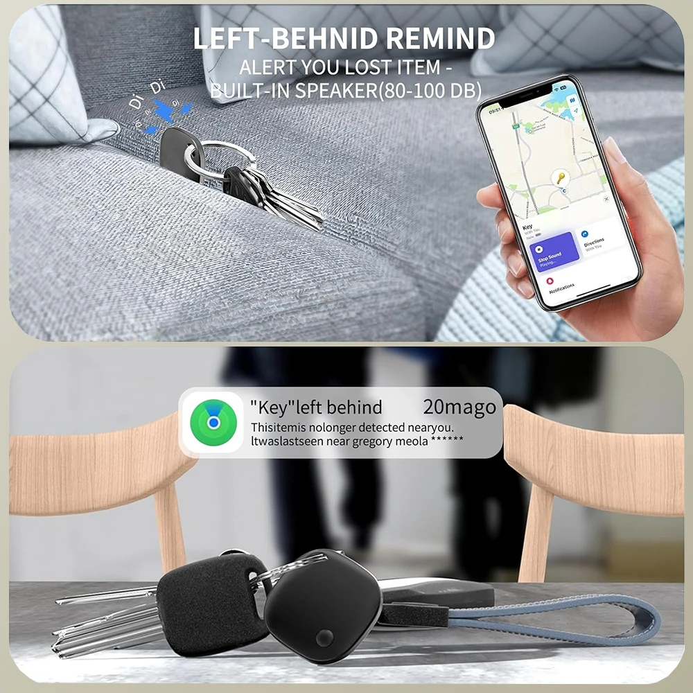 Vivilife Smart Location Tracker for Apple Find My App Anti-Lost Reminder Smart Tag Beyond Bluetooth Positioning for Luggage Bags