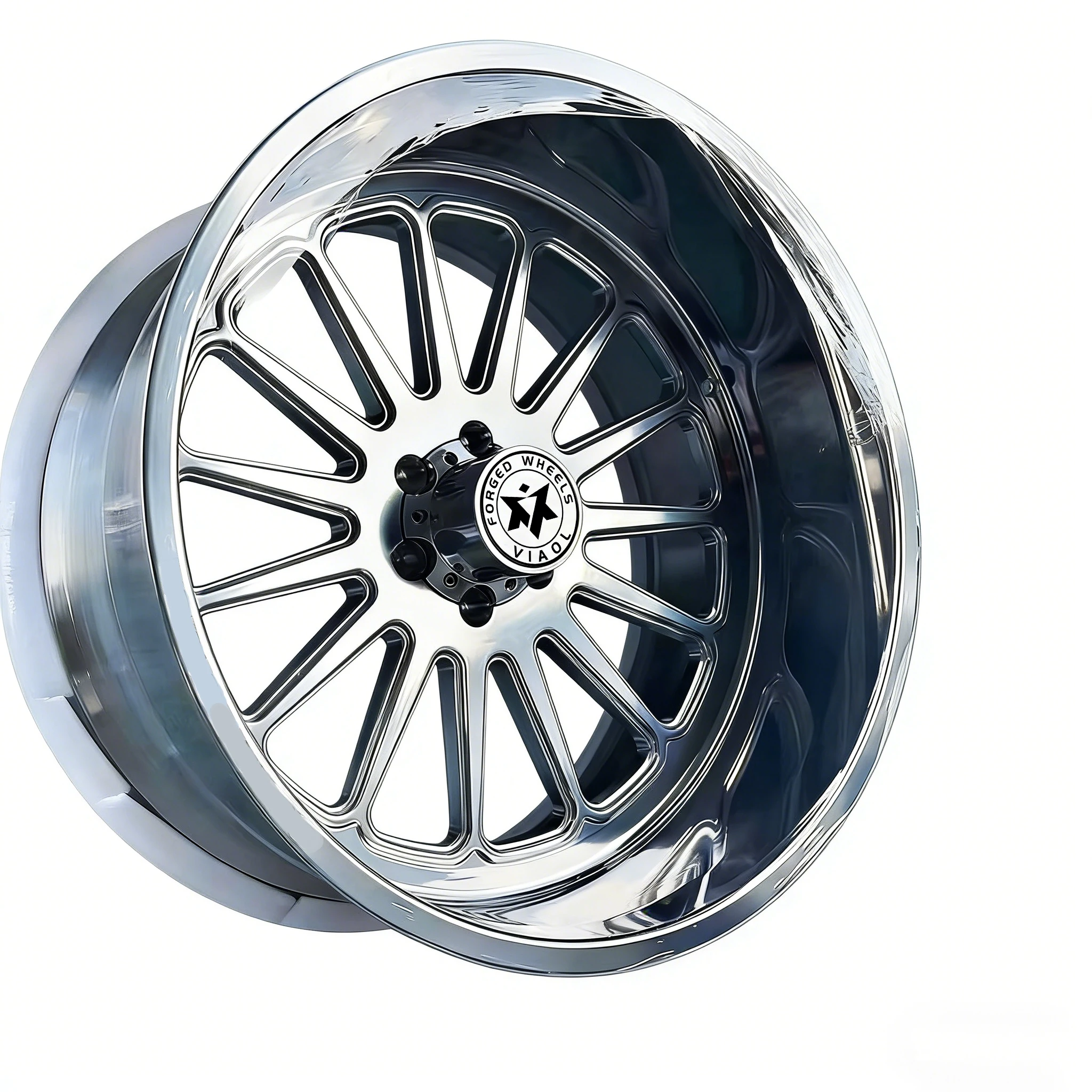 

Новые полированные кованые диски Viaol Deep Dish 24X14 для грузовиков F150 F250 F350 Silverado1500 3500, 8x180 8x165.1