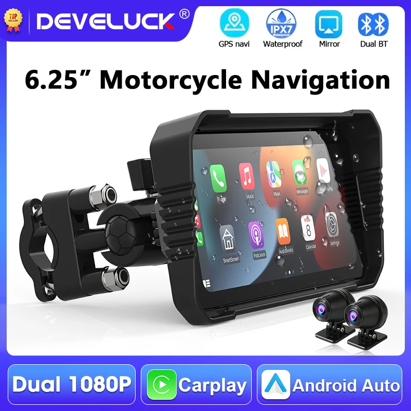Ecran-tactile-portable-de-625-pouces-pour-moto-navigation-gps-carplay-android-auto-bluetooth-enregistreur-de-conduite-moniteur-de-moto-etanche-ipx7