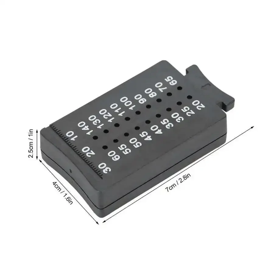 Dental Endo Ruler Gutta Percha Cutter Measuring Scale for Endodontic Length Measurement and Root Canal Treatment Tool