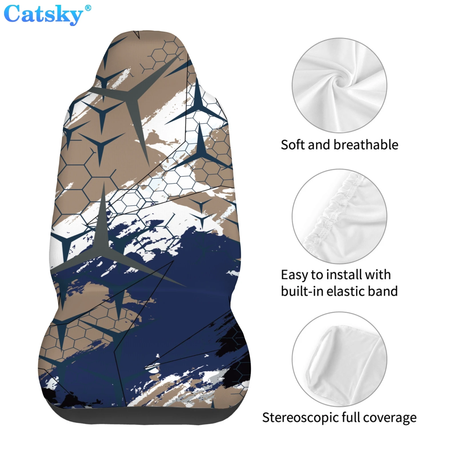 3D Camouflage Printing Universal Car Seat Covers Car Styling Auto Seat Cover Car Full Seat Cover Protector Interior Accessories