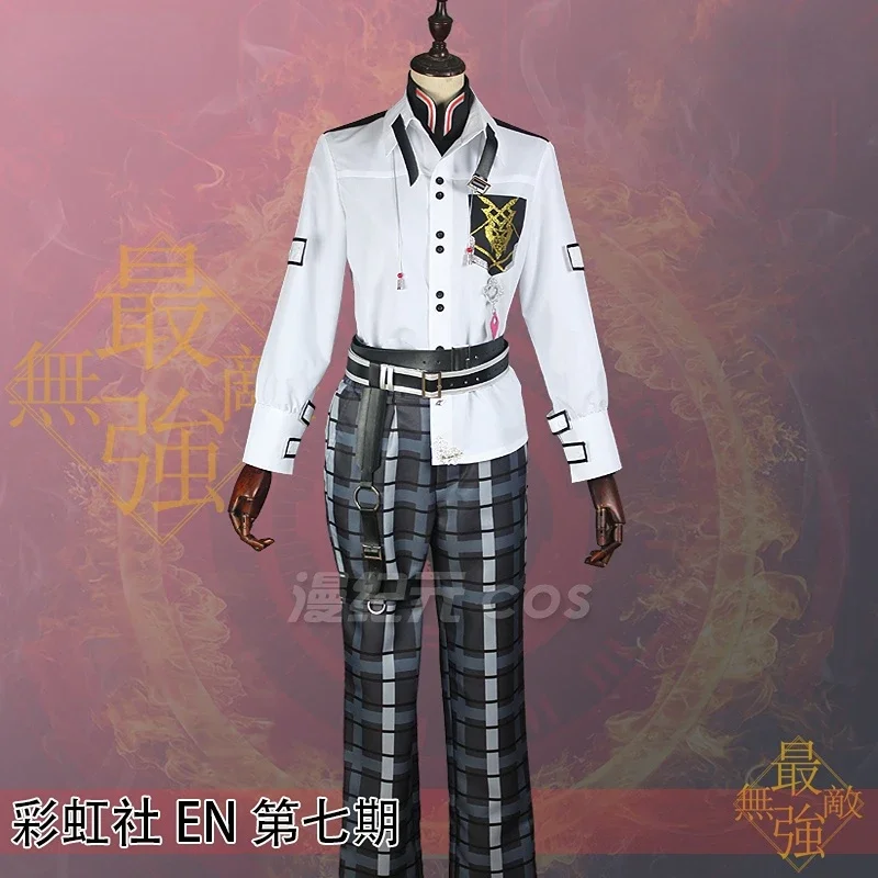 Vtuber EN Seventh XSOLEIL Ver Vermillion Cosplay Costume Halloween Game Suit Women Men Outfits