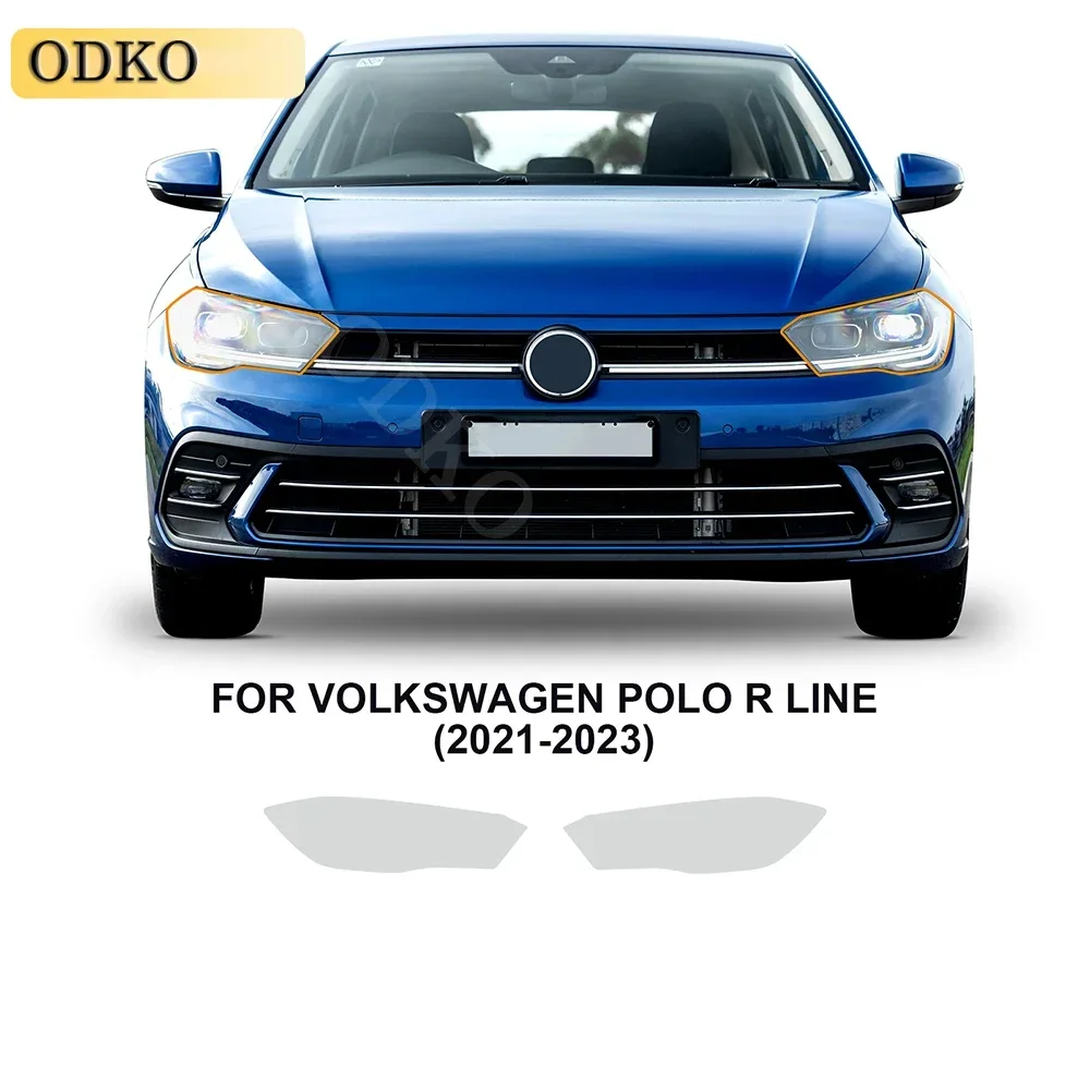 

Paint Protection Film Precut Transparent PPF TPU 8.5mil Headlight Rearview Film for Volkswagen VW Polo R Line 2021-2023