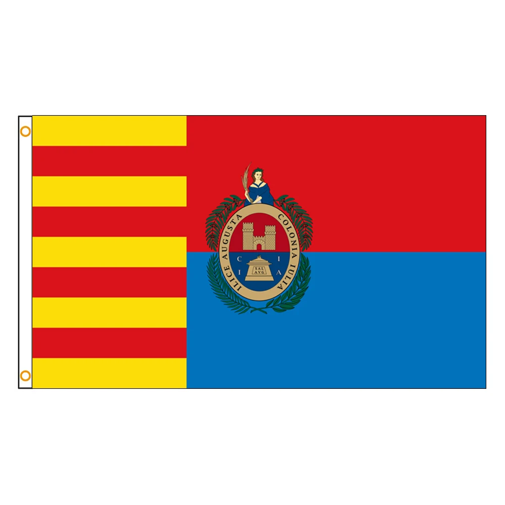 3x5 Ft Elche Flag Vivid Color and Fade proof a City of Spain Flags Polyester with Brass Grommets