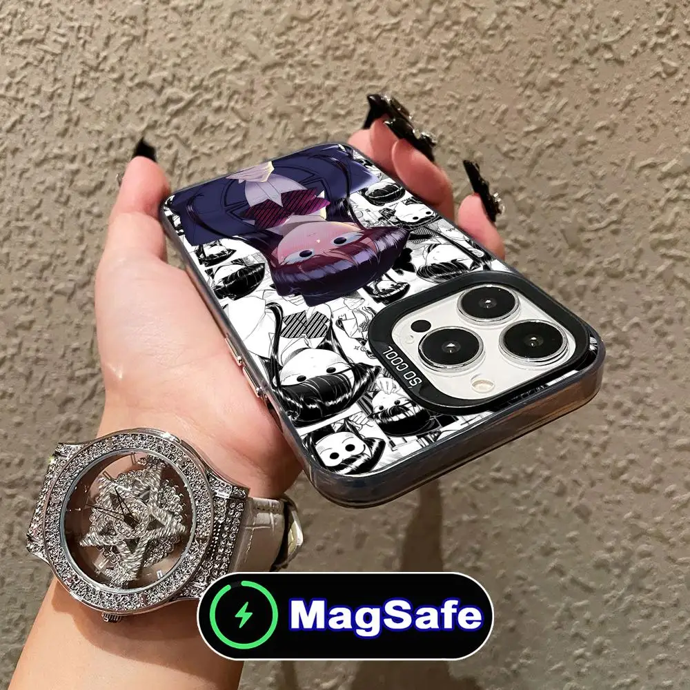 

Komi Shoko Mobile Cell Phone Case for iPhone 16 15 14 13 12 11 Pro Max Plus MagSafe Translucent Colour Protective Luxury Pretty