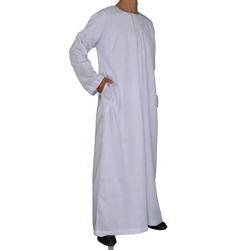 Muslim Pria Jubba Thobe Pakaian Islami Mantel Ramadhan Pria Maroko Kaftan Saudi Muslim Abaya Kaftan Jubah Dubai Gaun Arab