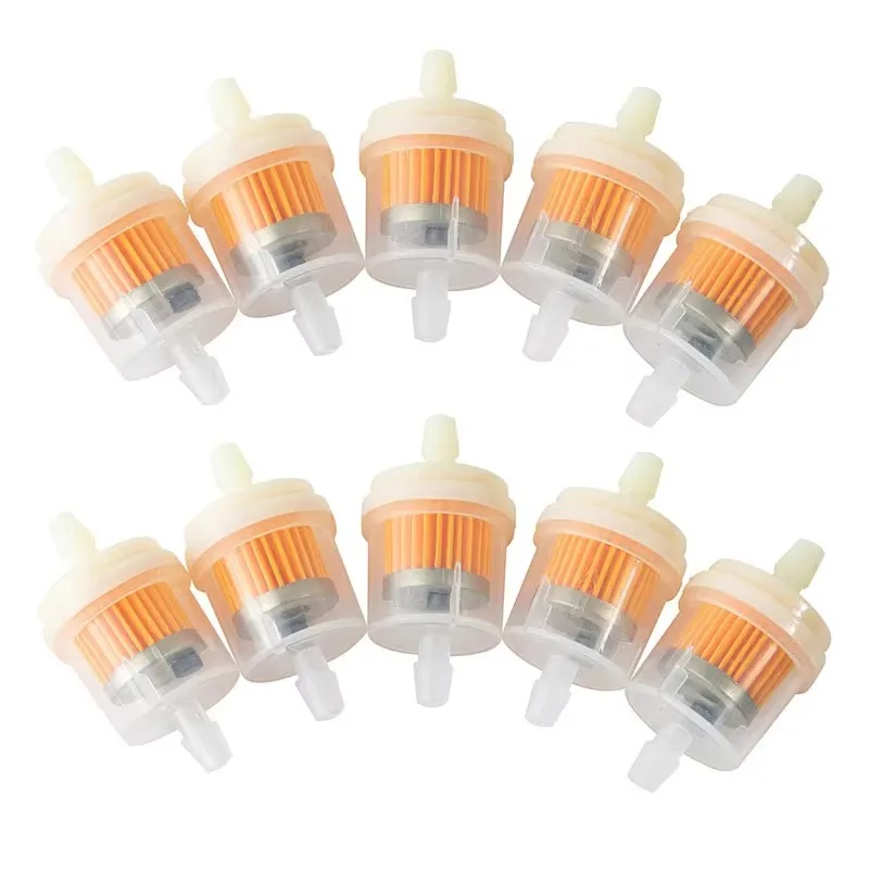 1-10pcs Professional Motorcycle Oil Filter Inline Gas Fuel Filter Gasoline Filters Tool For Scooter Moped Scooter Dirt Bike ATV