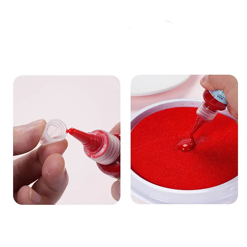 30ml Colorful Stamp Ink Pad Ink Oil Washable Children Finger Painting Stamp Ink Oil DIY Stamps Calligraphy Painting Supplies