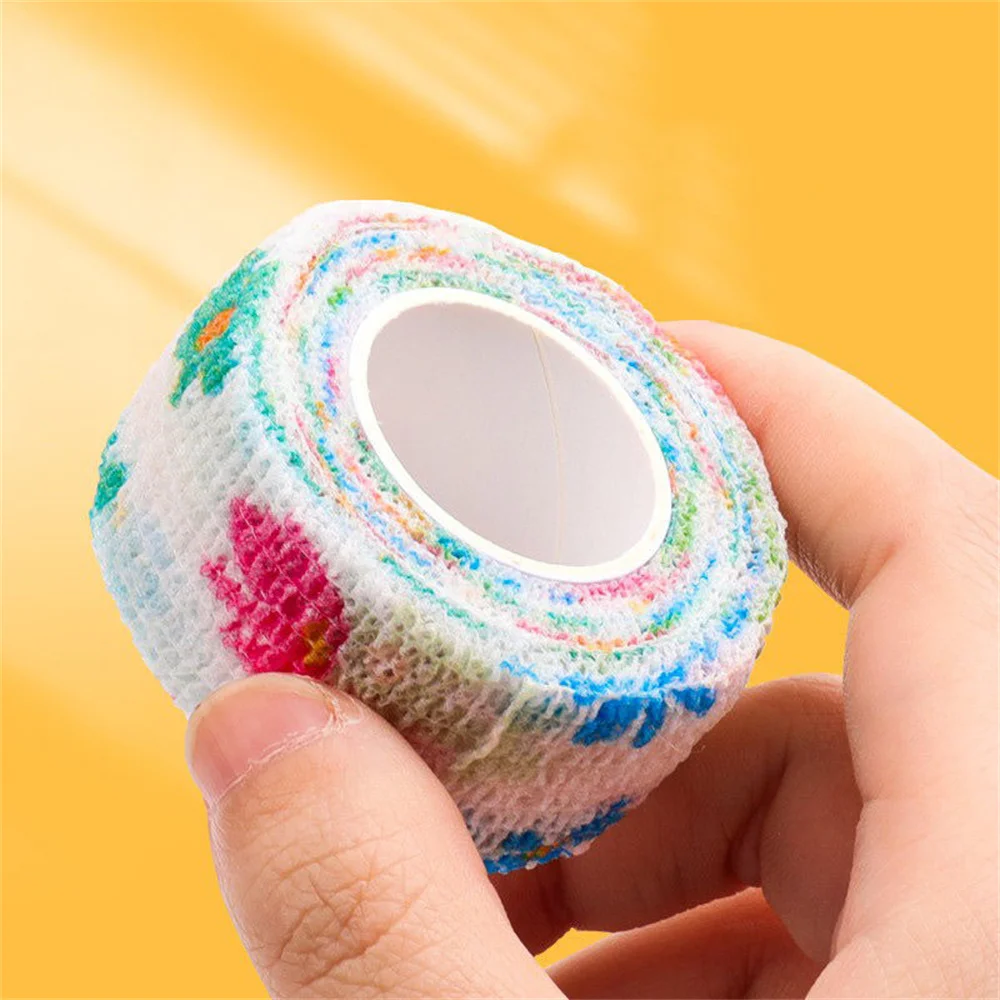 2m Cute Self Adhesive Bandage Adherent Tape For Students Writing Finger Wrap Stretch Stationery School Supplies Pen Holder