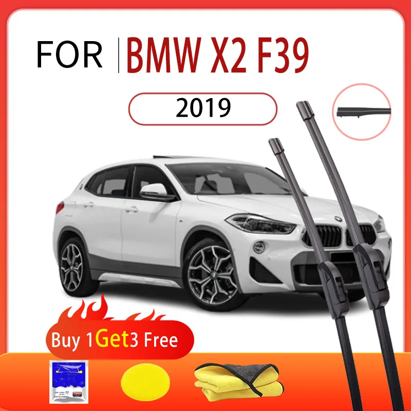 

For BMW X2 F39 2019 New Car Front Wiper Multifunctional Boneless Silent Wiper Blade Rubber Strip Auto Parts High Quality Product