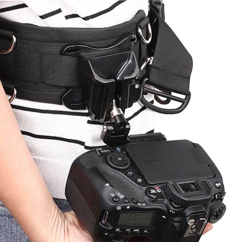 

Camera Waist Clip Multi functional DSLR Waist Hanging Buckle SLR Camera Harness System Quick Release Fast Hanging Waist Belt