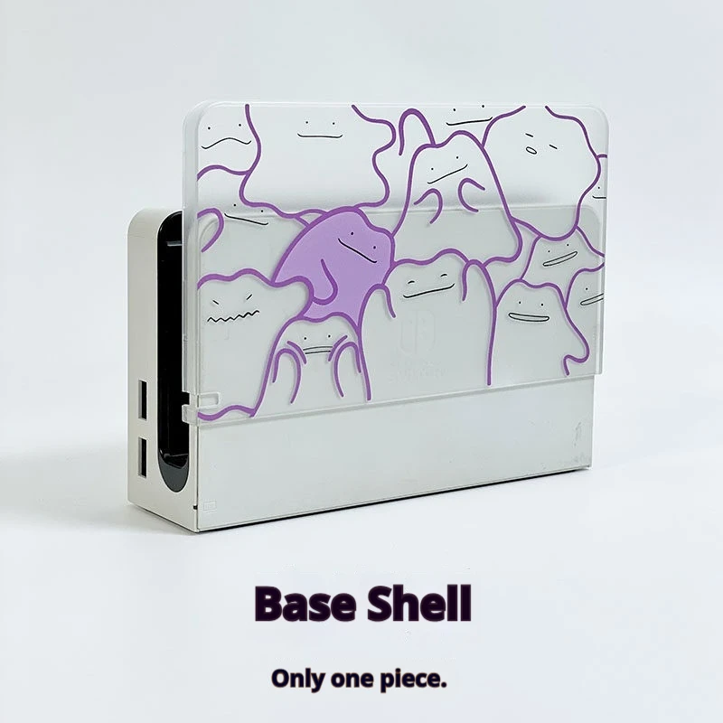 Switch 2 harde beschermhoes paars Ditto-ontwerp geschikt voor Ns Lite Switch Oled schokbestendig anti-kras cover randapparatuur