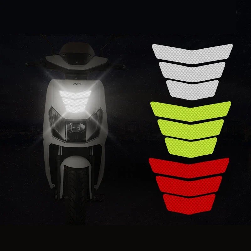 3 stücke Racing Stoßstange Aufkleber Band Reflektierende Motorrad Aufkleber Reflektierende