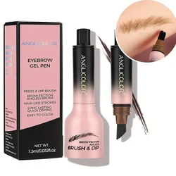 Wild yebrow Cream Waterproof Not Smudge Eyebrow Cream Long Lasting Color Rendering Smear-Proof Makeup 3D Brow Dye Cream Eyebrow