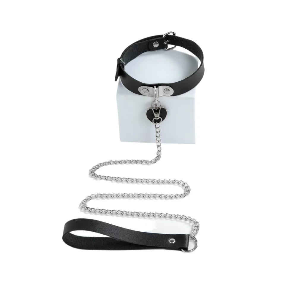 Sex Neck Collars Slave Fetish Sex Toys for Women Sexy Collar Ring Adult Games Bed Bondage Restraint Sex Products PU Leather