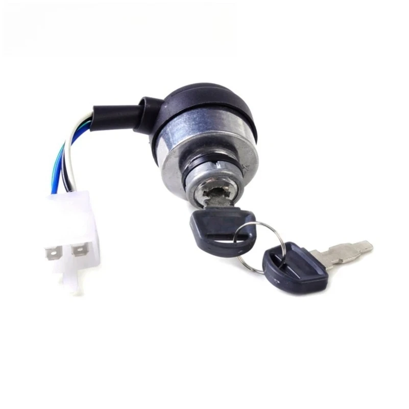 FOR 168F/170F Gasolin e Generator Starter 4-wire Ignition Key Switch Start Key Switch