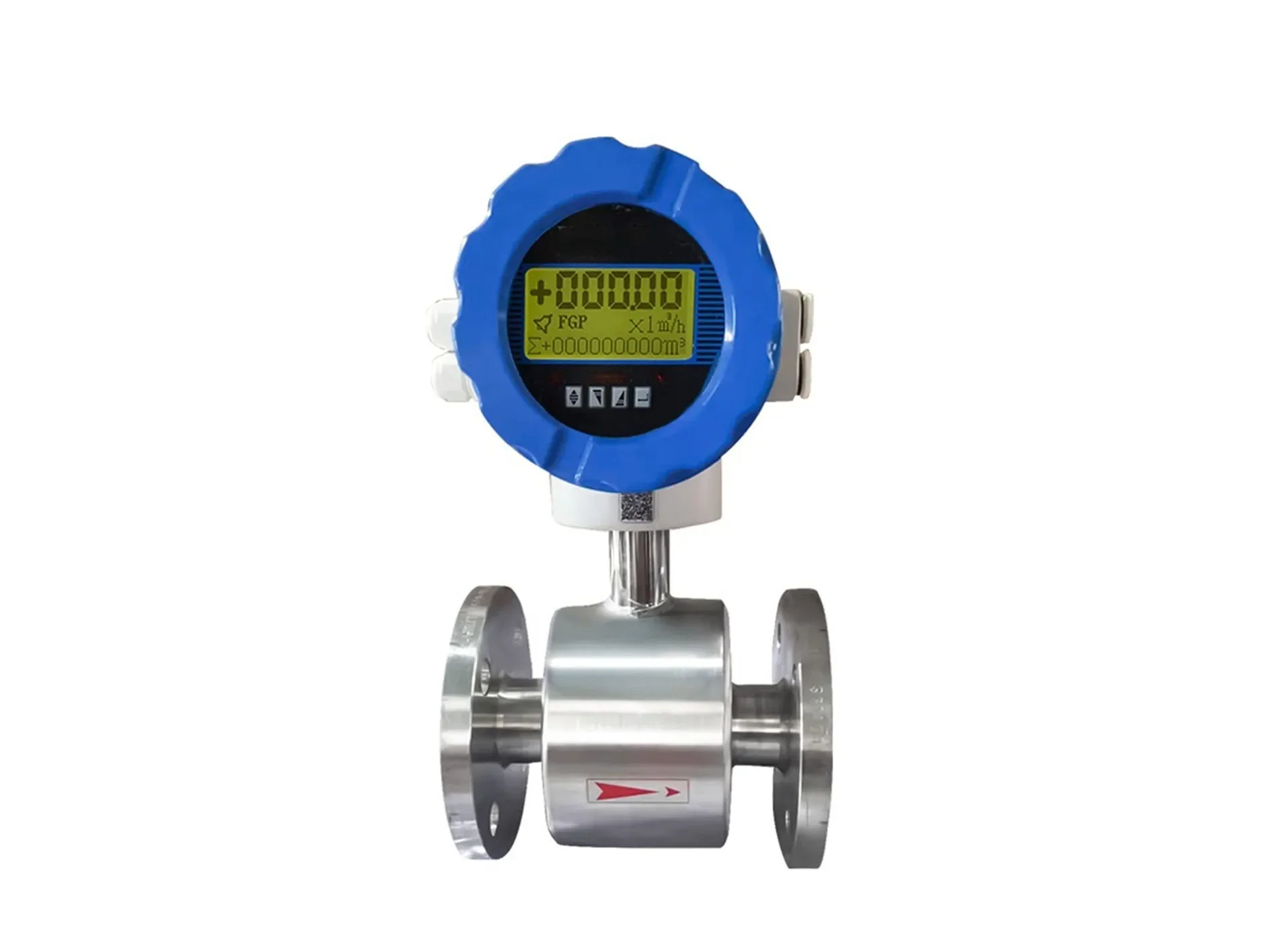 For DN25 1inch 4-20ma with Rs485 Electromagnetic Flowmeter All SS316  Material 120cc Temperature