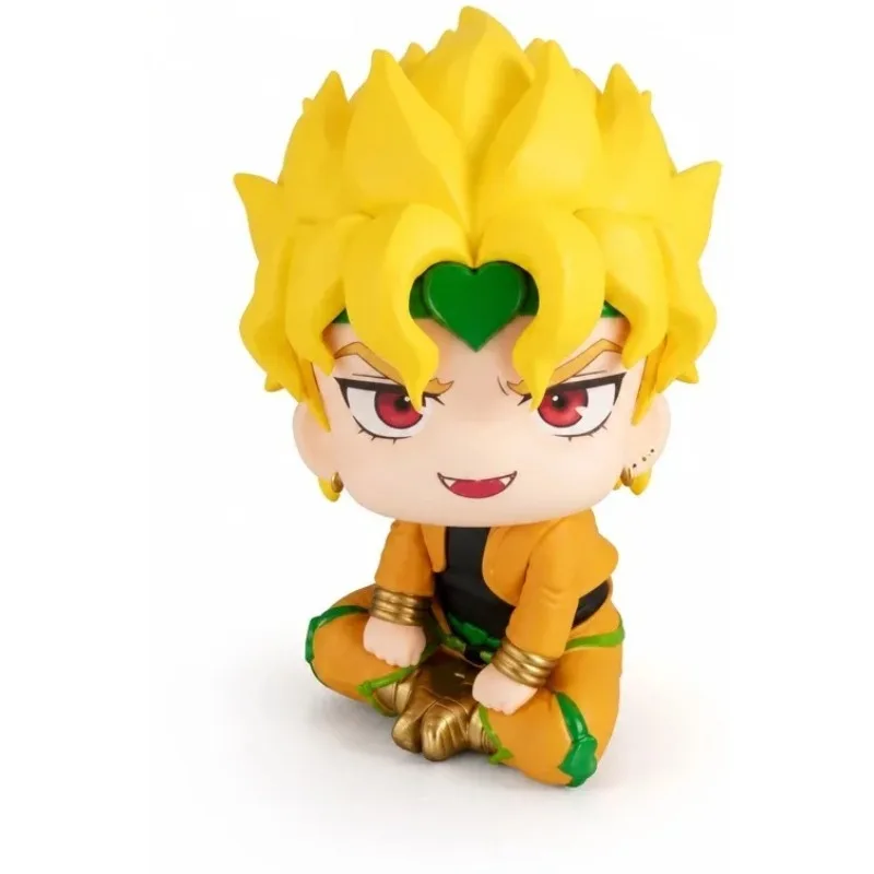 [In Stock] Bandai JoJo's Bizarre Adventure Dio Brando Q Version Sitting Figure Anime PVC Collectible Model Doll