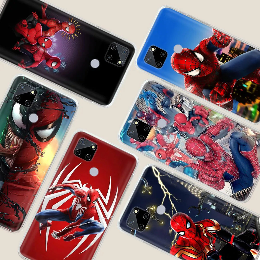 Transparent Phone Case for LG V60 THINQ5 G8 G8x ThinQ K9 VELVET Stylo 6 V40 V50 K30 K42 K62 Q61 Q60 Q61 Q52 D-11 spider man