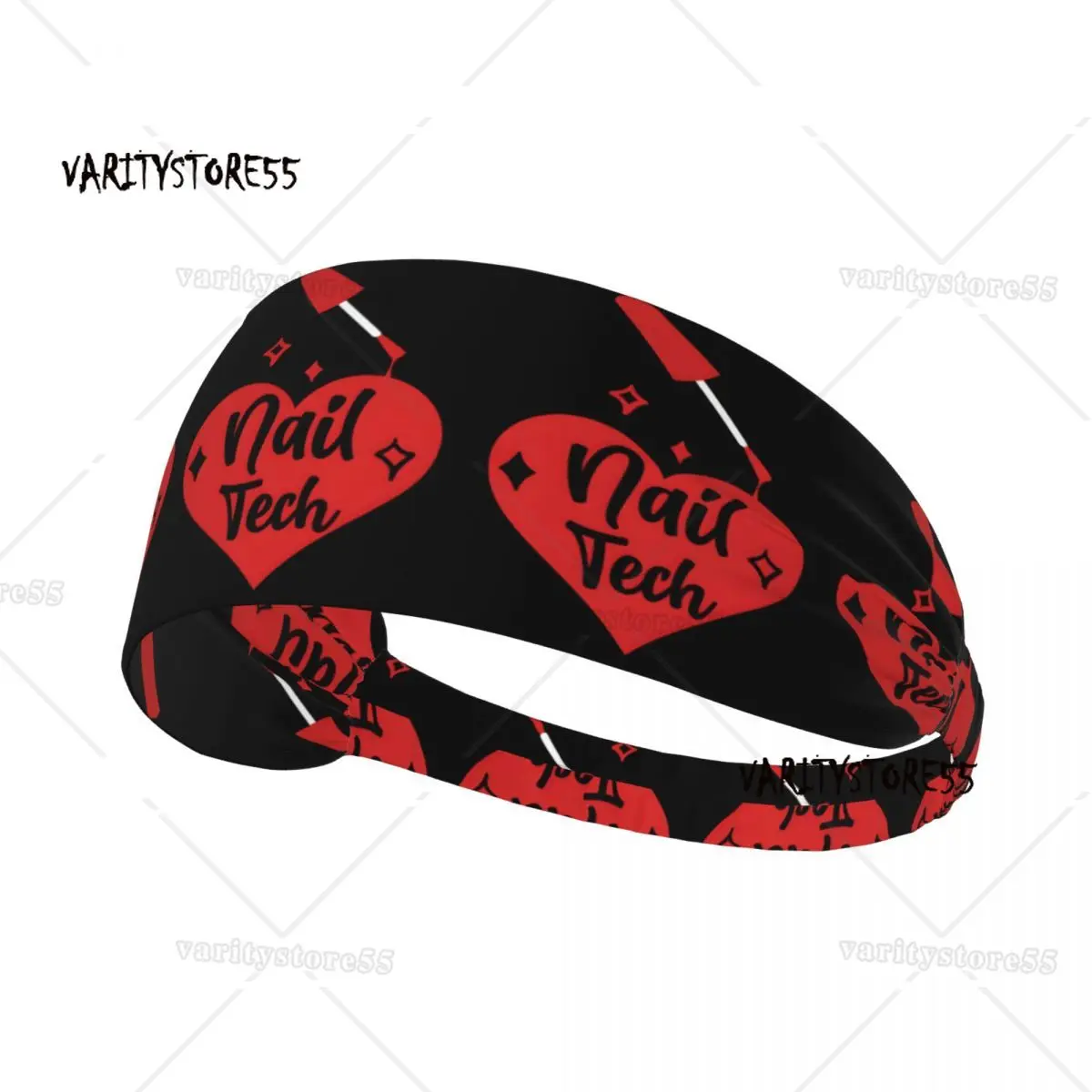 

Пользовательский лак для ногтей, маникюрный подарок, повязка на голову для женщин, нескользящая повязка на голову для маникюра, влагоотводящая спортивная повязка для йоги