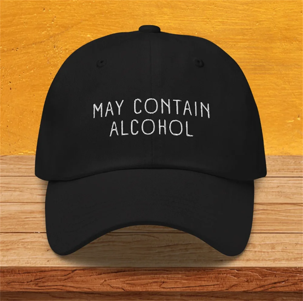 

Alcoholic Hat, May Contain Alcohol Embroidery Baseball Cap, Funny Party Hat, Drinking Hat, Pub Outfits, Custom Bartender Gift