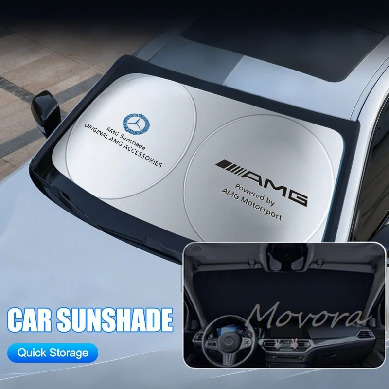 Car Windshield Sunshade Cover Anti UV Reflector Accessories for Mercedes Benz AMG W177 W176 X166 X167 C257 C218 X253 C118 C117