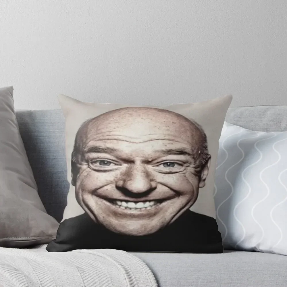 Stretched Hank Schrader Face Breaking Bad Meme Throw Pillow Christmas Covers For Cushions Pillowcase Cushion Cover pillow