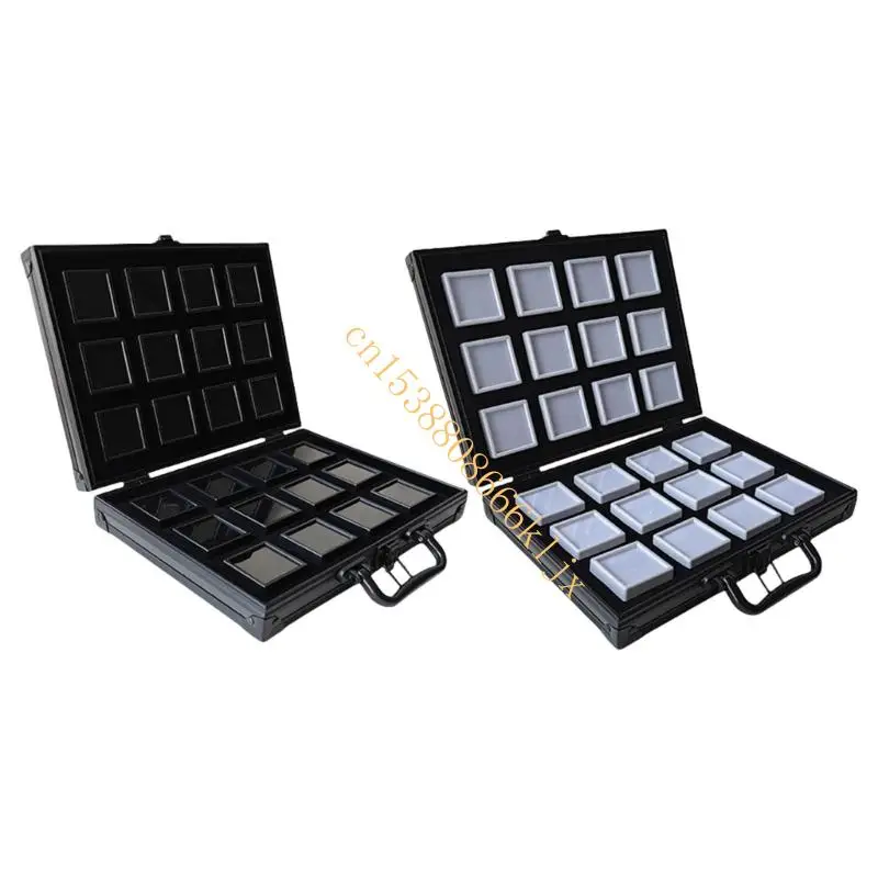 

Size Aluminum Alloy Gemstones Organizers With Soft Sponge Cushion Designs for Home or Exhibition Display Use 066C