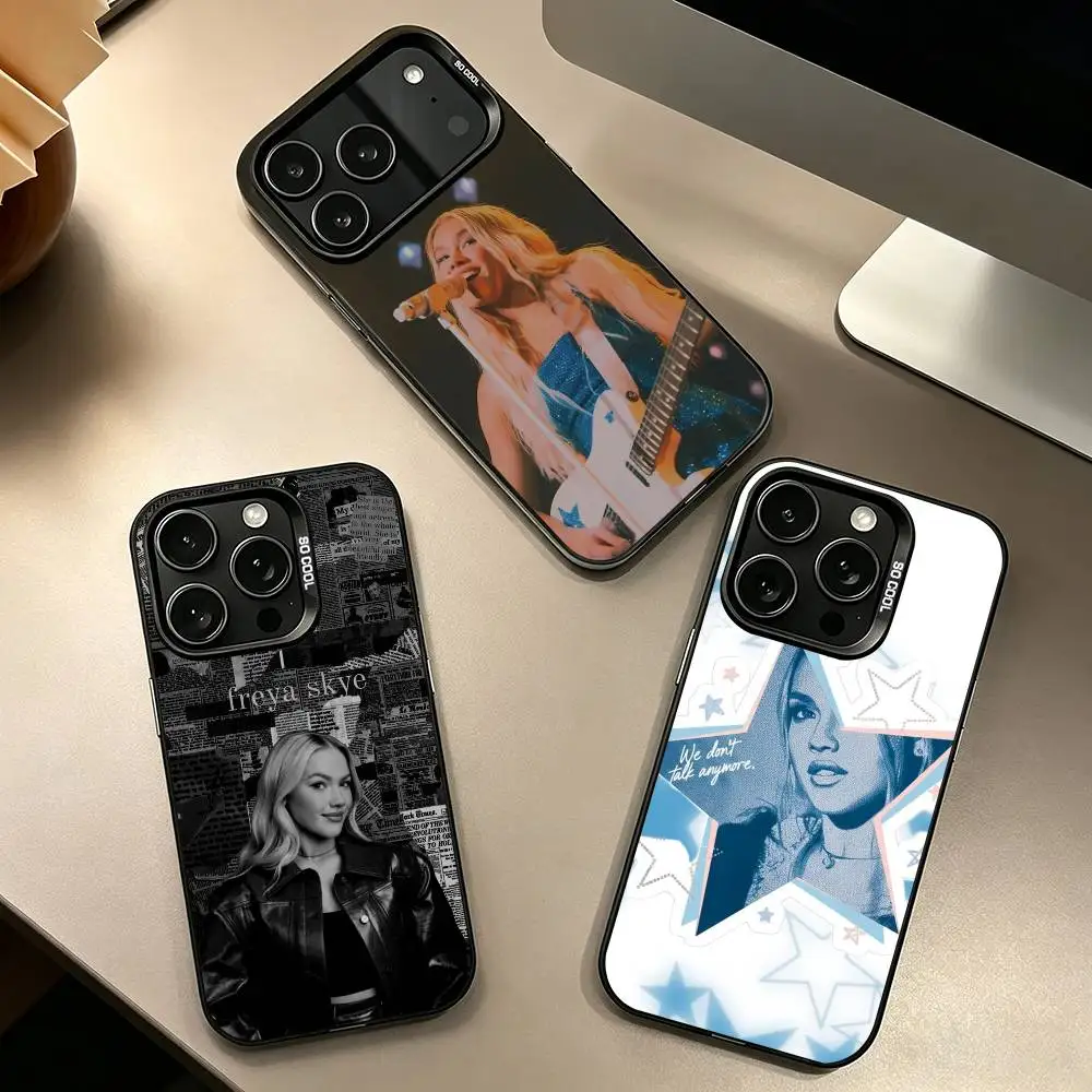 

S-Singer F-Freya Skye-e Phone Case For iPhone 17,16,15,14,13,12,11 Plus,Pro Max,XS,Colorful Silver Black Cover