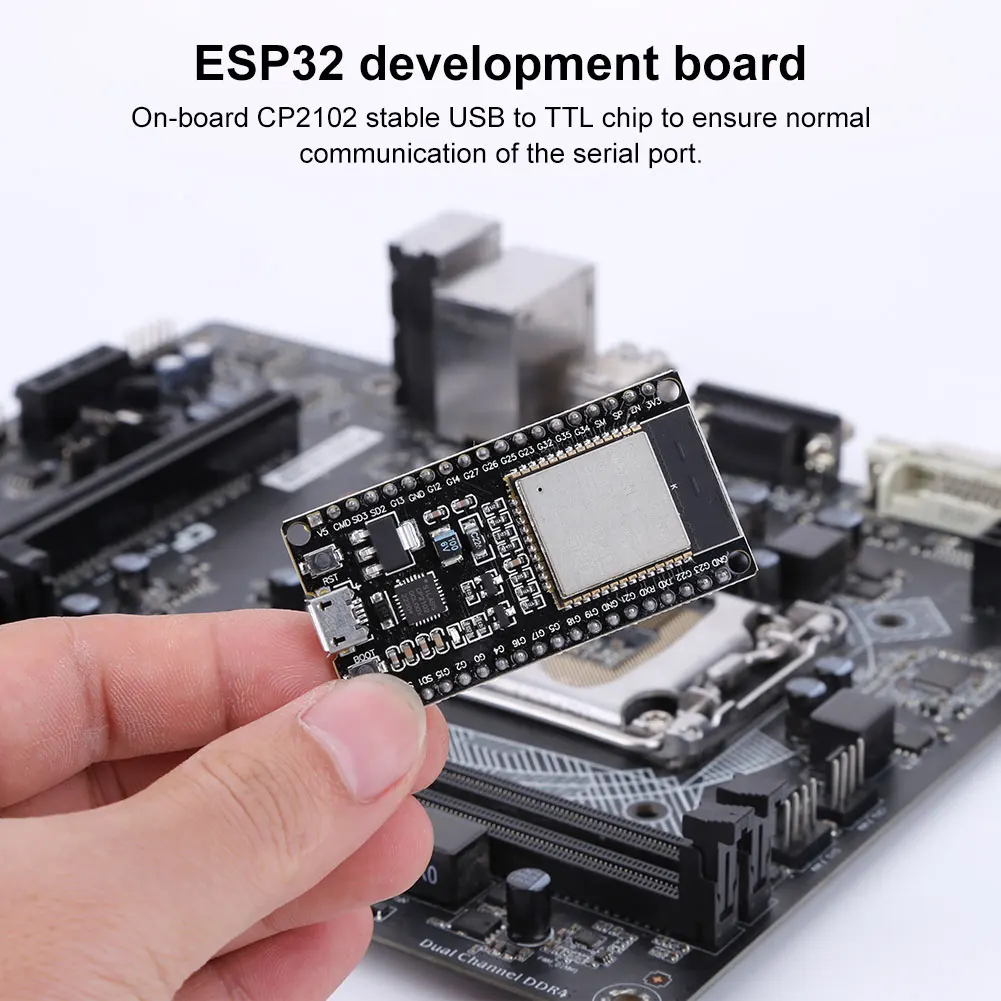

ESP--32 Development Board Dual-Core CPU ESP32-DevKitC Core Board Development Board Wi-Fi+Bluetooth-Compatible for Arduino