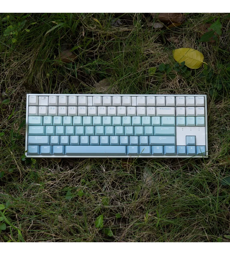 Ultramarine gradual change blue 132 keys personalized mechanical keyboard keycap ABS two-color molding custom cherry