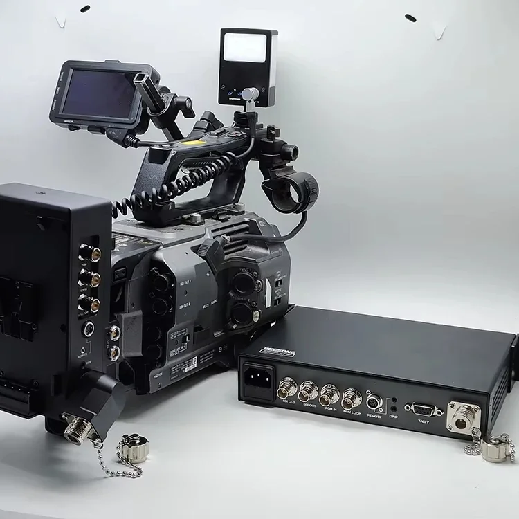 

In stock 12G SDI Video/PGM/Tally/Remote Over Optical Fiber Converter Extender Compatible with 12G/6G/3G/HD/SD-SDI Video