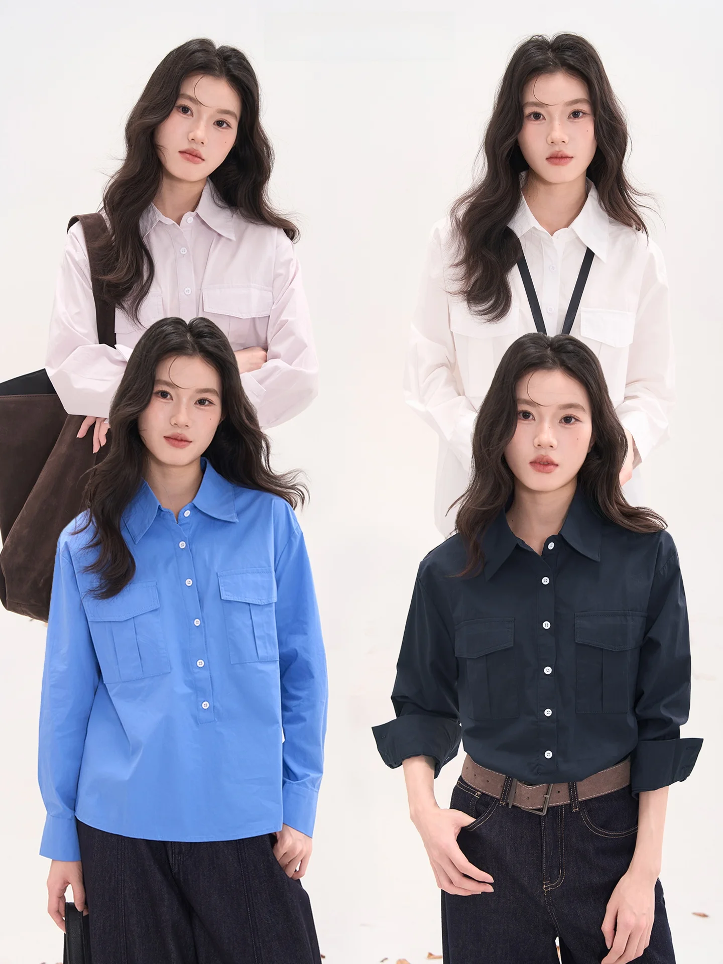 

Женская свободная повседневная рубашка Heme Pixel Heart Long Sve из чистого хлопка, удобная, дышащая, модная, осенняя, топ