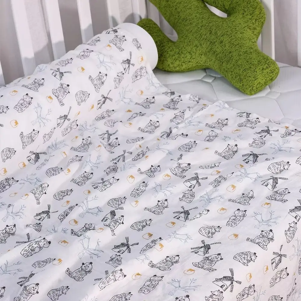 

Мягкое детское пеленальное одеяло с мультяшным принтом, дышащая детская накидка, спальный мешок, гипоаллергенный хлопковый чехол для детской коляски для мальчиков и девочек